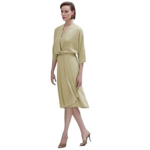 MM. Lafleur Femi Midi Dress in Dune Grass Size 14